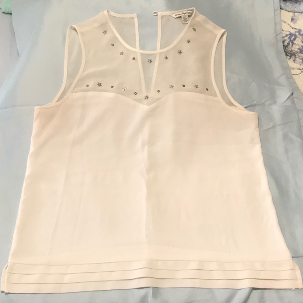 American Eagle sheer white top